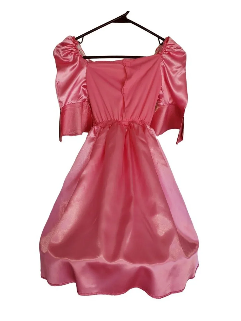 Disney Aurora Sleeping Beauty Costume S Pink Gold Satin Gloves Halloween Cosplay